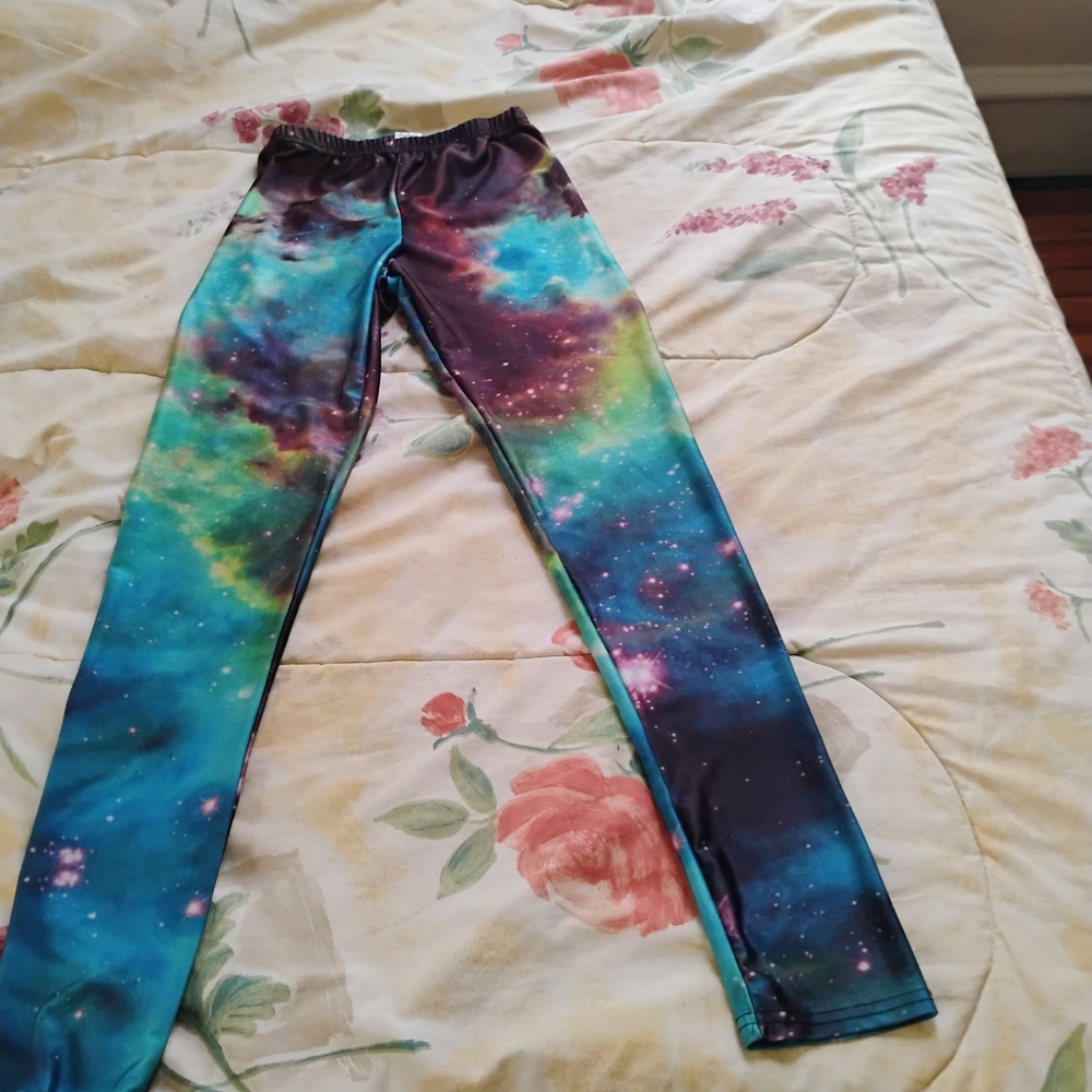 Galaxy Print Kids Leggings